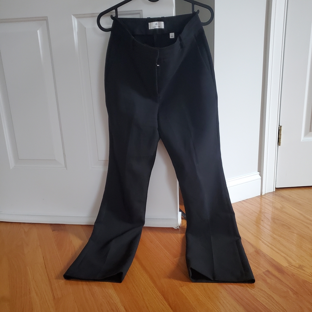 Babaton Black Boot-Cut Dress Pants